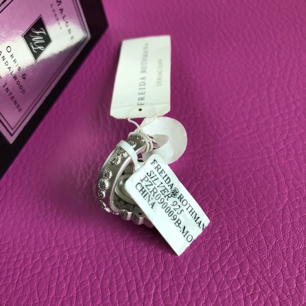 💎 Freida Rothman Sterling Silver Ring 🖤 - Picture 3 of 5